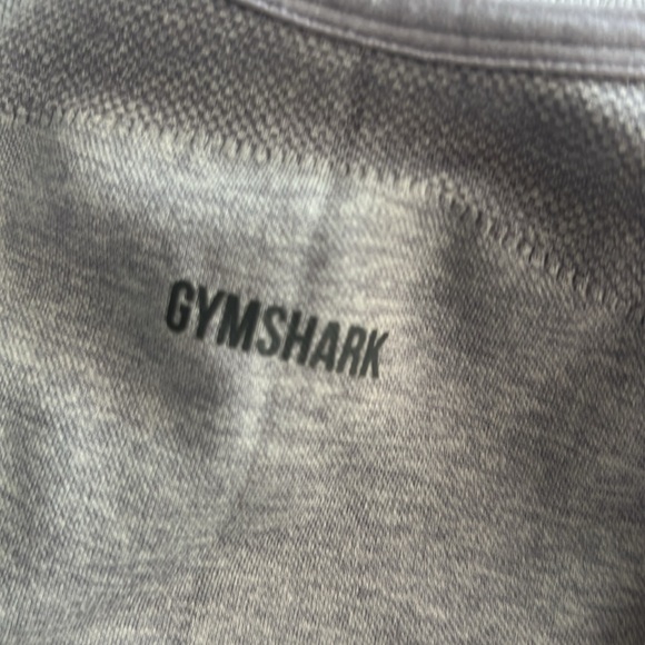 GYMSHARK women’s size small light grey sports bra workout top colorblock - Picture 7 of 7